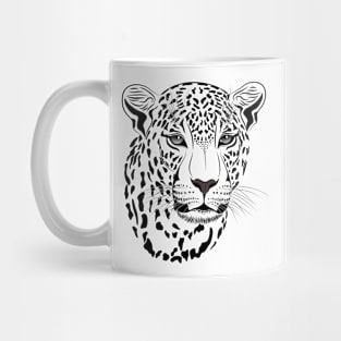 Funny T-Shirt Leopard Face Mug